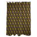 East Urban Home Geometric Single Shower Curtain Polyester in Green/Black | 74 H x 71 W in | Wayfair 044B0D6856A6432FB588545993AF846E