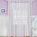 Elrene Home Fashions Floral Sheer Rod Pocket Single Curtain Panel Polyester in White | 84 H in | Wayfair 37263ELRSNW52X84C