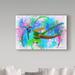 Ebern Designs 'Nest Colors' Graphic Art Print on Wrapped Canvas in Blue/Pink | 12 H x 19 W x 2 D in | Wayfair 10C24ABB47FA4C178F3CE226B1ACAAEC