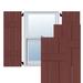 Ekena Millwork Series # 3 Exterior Cedar Board-N-Batten Shutters Pair Wood in Red | 76 H x 12 W x 1.5 D in | Wayfair RWB12X076CRW