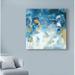 Ebern Designs 'Blue Dreams' Acrylic Painting Print on Wrapped Canvas in Blue/White | 14 H x 14 W x 2 D in | Wayfair