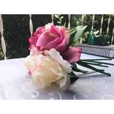 House of Hampton® Artificial Flowers Rose Hydrangea Bundle Mixed Floral Arrangement Silk | 11 H x 8 W x 6 D in | Wayfair