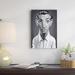 East Urban Home Vintage Celebrity Sunday Series: Robert Mitchum Memorabilia on Wrapped Canvas in Black/Gray/White | 12 H x 8 W x 0.75 D in | Wayfair