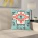 East Urban Home Tribal Vintage Native Indian Square Pillow Cover Polyester | 16 H x 16 W x 2 D in | Wayfair ETHE2072 44281308