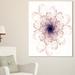 Design Art Perfect Glowing Fractal Flower Graphic Art on Wrapped Canvas in Indigo | 20 H x 12 W x 1 D in | Wayfair PT12143-12-20