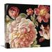 East Urban Home 'Mixed Floral IV Crop I' Print Canvas in Black/Pink/Red | 18 H x 18 W x 1.5 D in | Wayfair ESUM7226 43317080