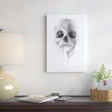 East Urban Home 'Crystal Skull' Graphic Art on Wrapped Canvas in Blue/Gray/Green | 12 H x 8 W x 0.75 D in | Wayfair ESTN6483 40492979