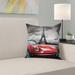 East Urban Home Romantic City Paris Square Pillow Cover Polyester | 16 H x 16 W x 2 D in | Wayfair ESUN8934 44269056