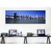 East Urban Home 'New York State, New York City, Brooklyn Bridge, Skyscrapers in a City' Photographic Print on Canvas in White | Wayfair