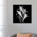 East Urban Home 'White Lillies, B&W' By Magda Indigo Graphic Art Print on Canvas Canvas, in Black/Gray/White | 12 H x 12 W x 0.75 D in | Wayfair