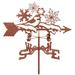 EZ Vane Inc Snowflakes Weathervane Metal/Steel in Brown/Gray | 28 H x 21 W x 9 D in | Wayfair Snowflakes Weathervane - Garden Mount