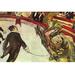Buyenlarge 'In the Circus' by Toulouse-Lautrec Painting Print in Brown/Yellow | 20 H x 30 W x 1.5 D in | Wayfair 0-587-25445-9C2030
