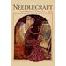 Buyenlarge 'Medieval Girl Sews a Tapestry' by Needlecraft Magazine Vintage Advertisement in Brown | 30 H x 20 W x 1.5 D in | Wayfair