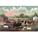 Buyenlarge 'Stolzfus Brothers Consolidated Butchers' by Compton Litho Co. Graphic Art in Brown/Green/Pink | 20 H x 30 W x 1.5 D in | Wayfair