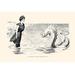 Buyenlarge 'No Wonder the Sea Serpent Frequents Our Coast' by Charles Dana Gibson Graphic Art in White | 24 H x 36 W x 1.5 D in | Wayfair