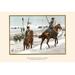 Buyenlarge Hussars & Uhlans Destroying Telegraph Wires & Railroads by G. Arnold - Print in White | 24 H x 36 W x 1.5 D in | Wayfair