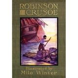 Buyenlarge 'Robinson Crusoe' by Milo Winter Vintage Advertisement in Indigo | 30 H x 20 W x 1.5 D in | Wayfair 0-587-21442-2C2030