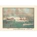 Buyenlarge U.S. Navy 2nd Class Cruisers (1899) - Olympia by Werner Painting Print in Blue/Gray | 28 H x 42 W x 1.5 D in | Wayfair