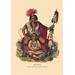 Buyenlarge Keokuk (Chief of the Sacs & Foxes) by Mckenney & Hall Painting Print in Brown/Red | 42 H x 28 W x 1.5 D in | Wayfair 0-587-05184-1C2842