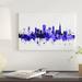 East Urban Home 'San Francisco, California Skyline II' by Michael Tompsett Graphic Art Print on Wrapped Canvas Canvas, in Black/Gray/Pink | Wayfair