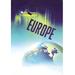 Buyenlarge 'Europe by Air' by P. Ewart Vintage Advertisement in Blue/Yellow | 30 H x 20 W x 1.5 D in | Wayfair 0-587-24388-0C2030