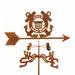 EZ Vane Inc Coast Guard Weathervane Metal/Steel in Brown/Gray | 24 H x 21 W x 9 D in | Wayfair Coast Guard Weathervane - Deck Mount