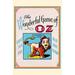 Buyenlarge The Wonderful Game of Oz - Cowardly Lion by John R. Neill - Advertisement Print in Blue/Pink | 30 H x 20 W x 1.5 D in | Wayfair