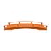 A&L Furniture Garden Bridge, Wood in Brown | 22 H x 142 W x 38 D in | Wayfair 3112-CEDAR