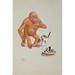 Buyenlarge 'Kittens in A Hat' by Lawson Wood Painting Print in White | 36 H x 24 W x 1.5 D in | Wayfair 0-587-30000-0C2436