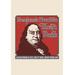 Buyenlarge Benjamin Franklin Thrift Bank - Unframed Advertisements Print in Brown/Red | 30 H x 20 W x 1.5 D in | Wayfair 0-587-21643-3C2030