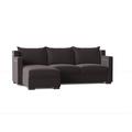 Brown Sectional - My Chic Nest Parker 96" Wide Left Hand Facing Modular Sofa & Chaise | 34 H x 96 W x 68 D in | Wayfair 542-1022-1150