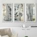 Winston Porter 'Natural Impression' Acrylic Painting Print Multi-Piece Image Plastic/Acrylic in Gray/Green | 25.5 H x 40.5 W x 1 D in | Wayfair