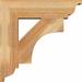 Ekena Millwork Westlake Traditional Bracket Wood in Brown | 34" H x 6" W x 34" D | Wayfair BKT06X34X34WTL01RWR