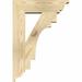 Ekena Millwork Merced Traditional Bracket Wood in Brown | 26"H x 6"W x 34"D | Wayfair BKT06X26X34MRC01RDF