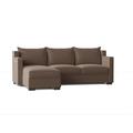 Brown Sectional - My Chic Nest Parker 96" Wide Left Hand Facing Modular Sofa & Chaise | 34 H x 96 W x 68 D in | Wayfair 542-1046-1130