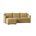 Yellow Sectional - My Chic Nest Parker 96" Wide Left Hand Facing Modular Sofa & Chaise | 34 H x 96 W x 68 D in | Wayfair 542-1050-1140