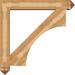 Ekena Millwork Westlake Arts & Crafts Bracket Wood in Brown | 18" H x 4" W x 22" D | Wayfair BKT04X18X22WTL03RDF