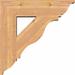 Ekena Millwork Funston Traditional Bracket Wood in Brown | 26 H x 3.5 W in | Wayfair BKT06X26X26FST01SWR