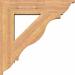 Ekena Millwork Funston Traditional Bracket Wood in Brown | 30 H x 3.5 W in | Wayfair BKT06X30X30FST01SWR