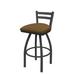 Holland Bar Stool 411 Jackie Low Back Swivel Bar & Counter Stool Plastic in Gray | 34 H x 18 W x 18 D in | Wayfair 41125PW012