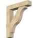 Ekena Millwork Funston Block Bracket w/Offset Brace Wood in Brown | 44 H x 8 W x 38 D in | Wayfair BKT0806X38X44FST05RDF