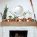 Ekena Millwork Rough Sawn Faux Wood Fireplace Mantel in Gray/White | 8 H x 84 W in | Wayfair MANURS06X06X48BD
