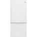 GE Appliances 30" Energy Star® Bottom Freezer 21 cu. ft. Refrigerator in White | 69.88 H x 29.75 W x 36.63 D in | Wayfair GDE21EGKWW