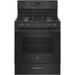 GE Appliances 30" 4.8 cu.ft. Freestanding Gas Range in Black | 46.25 H x 30 W x 28.75 D in | Wayfair JGBS61DPBB