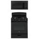 GE Appliances 2 Piece Kitchen Package w/ 30" Freestanding Gas Range & 30" Over-the-Range Microwave | Wayfair