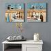 Red Barrel Studio® 'Powder Blue Bathroom Still Life Scenes' 2 Piece Acrylic Painting Print Set Canvas | 12" H x 12" W | Wayfair