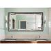 Hanshaw Modern & Contemporary Bathroom/Vanity Mirror Metal in Red/Gray/White Laurel Foundry Modern Farmhouse® | 30.5 H x 49.5 W x 0.75 D in | Wayfair