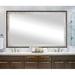 Hanshaw Modern & Contemporary Bathroom/Vanity Mirror in Gray/White/Black Laurel Foundry Modern Farmhouse® | 35.5 H x 47.5 W x 0.75 D in | Wayfair