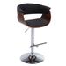 Wade Logan® Bandar Swivel Adjustable Height Counter & Bar Stool Upholstered/Metal in Gray | 23.43 W x 21.46 D in | Wayfair