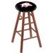 Holland Bar Stool NCAA 24" Bar Stool Wood/Plastic/Acrylic in Yellow | 24 H x 18 W x 18 D in | Wayfair RC24OSMedArknUn